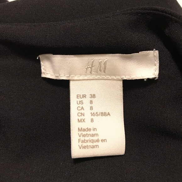 H&M Women’s 8 Black Semi-sheer Relaxed Fit Swing Sleeveless Pullover Tank Dress - Picture 7 of 12